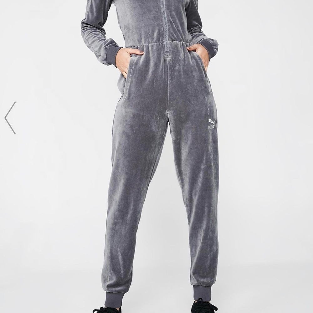 PUMA Quiet Shade Velour Jumpsuit